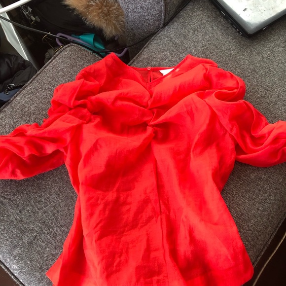 Gorgeous ruched organza shirt - Picture 3 of 6